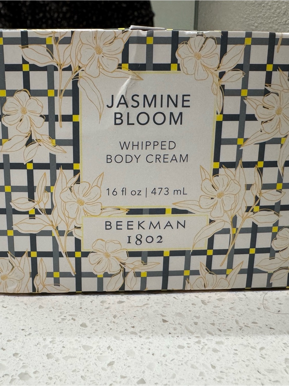 Beekman 1802 Jasmine Bloom Whipped Body Cream - White, Gold & Black